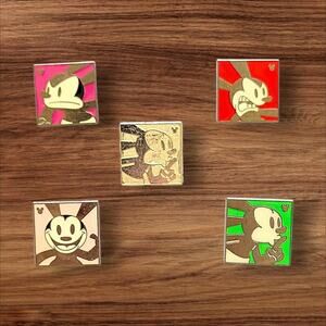 5 Oswald the Rabbit Disney Parks Trading Pins, Plus 2 Bonus Pins